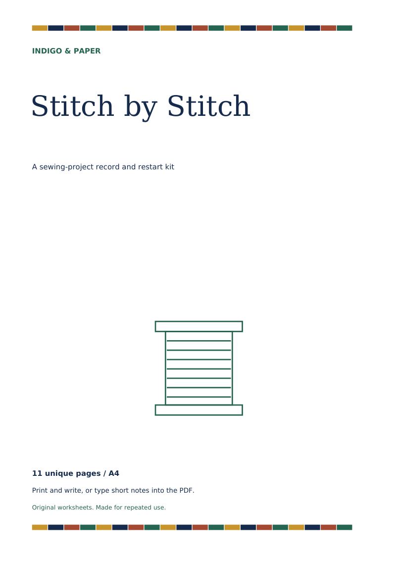 Cover of Stitch by Stitch