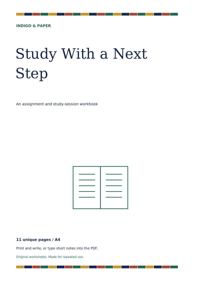 Cover of Study With a Next Step
