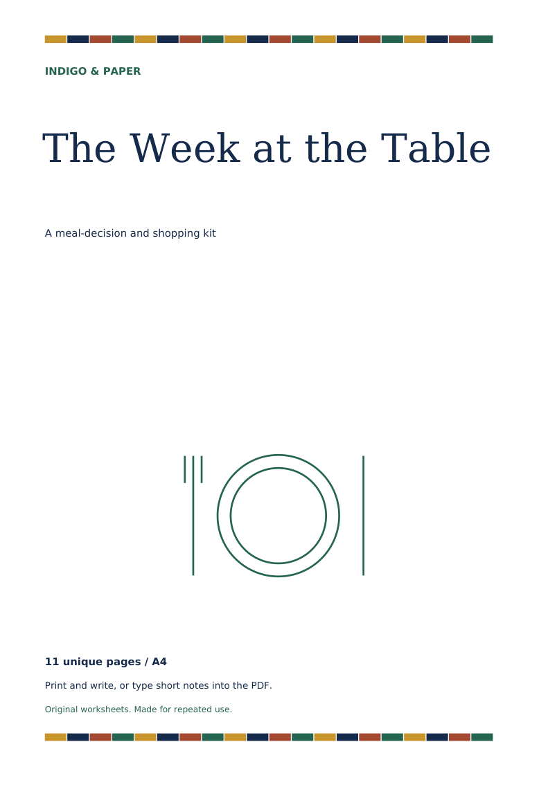 Cover of The Week at the Table